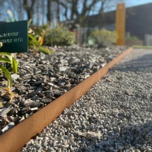 Délimitations de jardin en acier corten