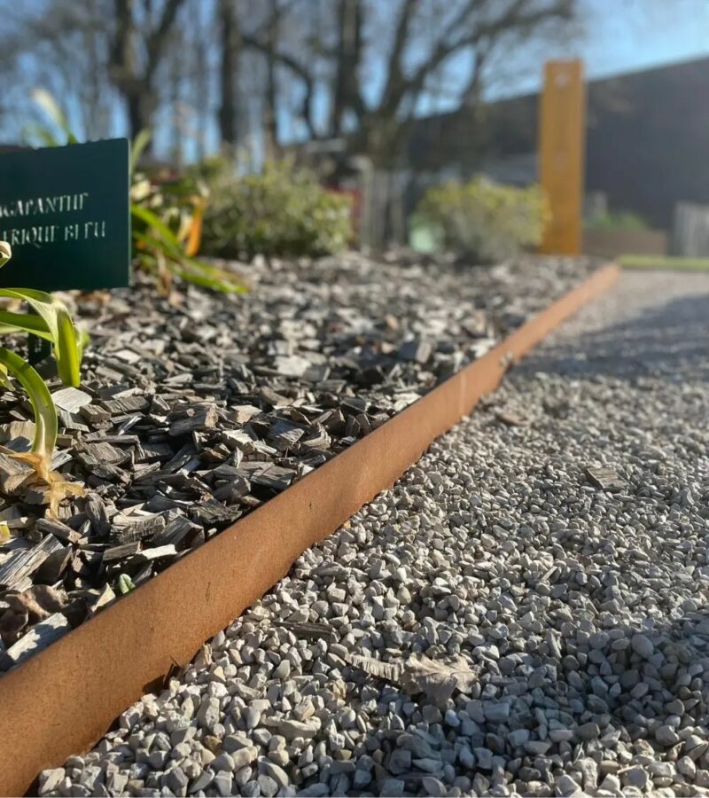 Délimitations de jardin en acier corten