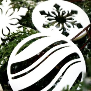 Boules de Noël en métal décoration