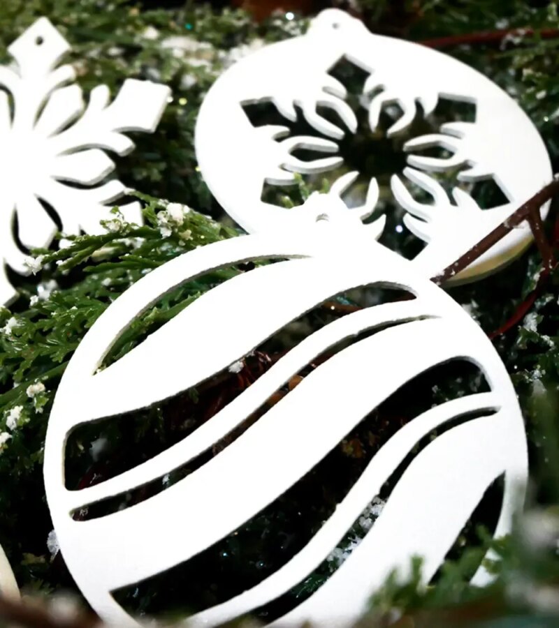 Boules de Noël en métal décoration